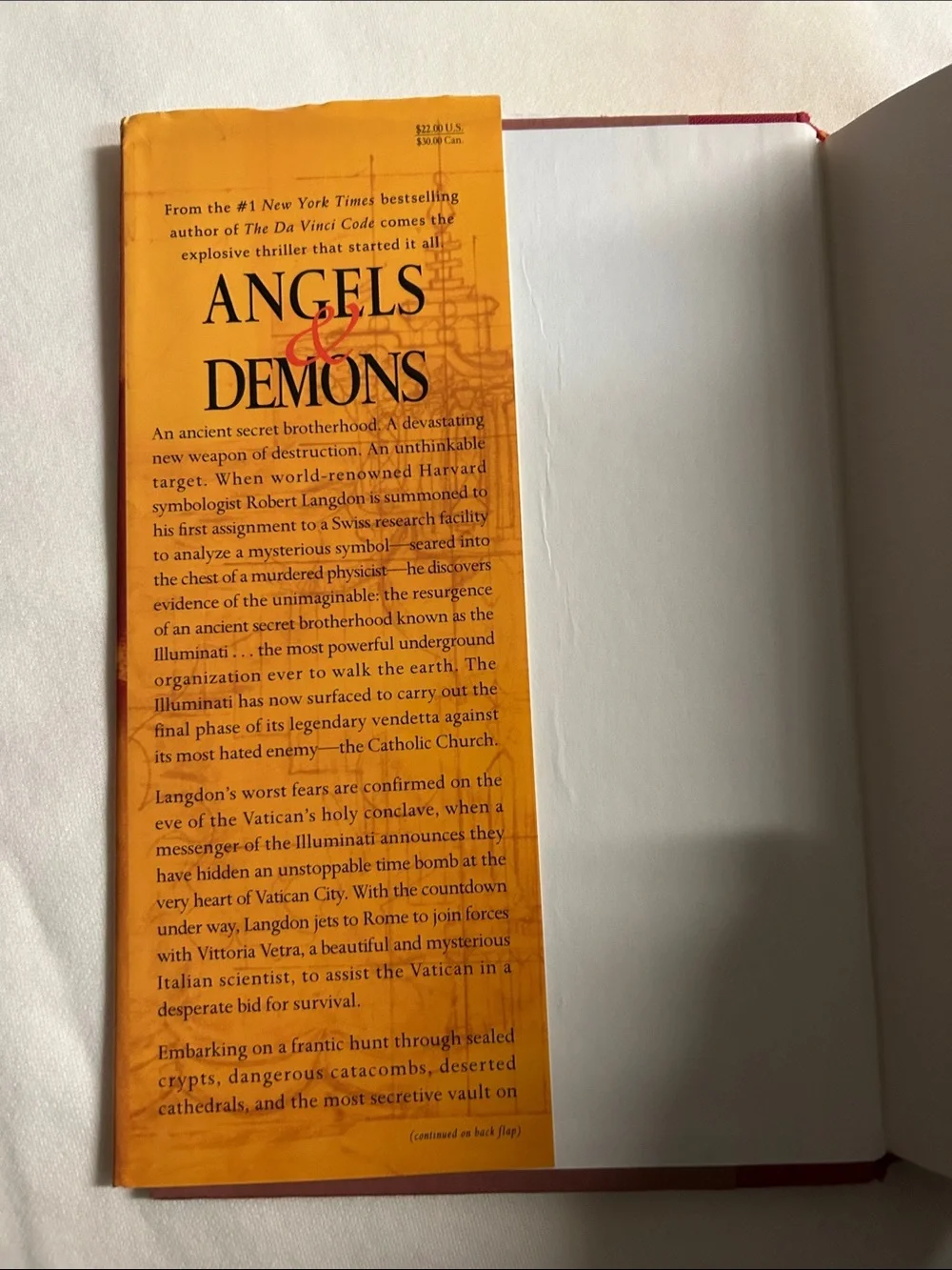 Angels & Demons - First Atria Books 1st edition Hardcover Edition used book